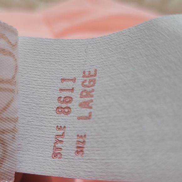 VTG Atkin Peach Sleeveless Nightgown Sz L - Picture 6 of 6